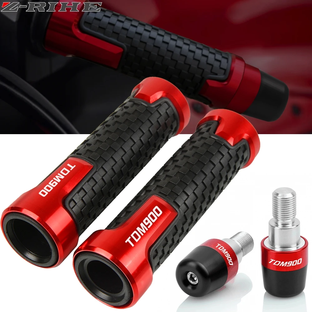 

7/8" 22mm Motorcycle Handle Grips Ends Racing Handlebar For YAMAHA TDM900 TDM 900 2002-2021 2013 2012 2011 2010 2009 2008 2007