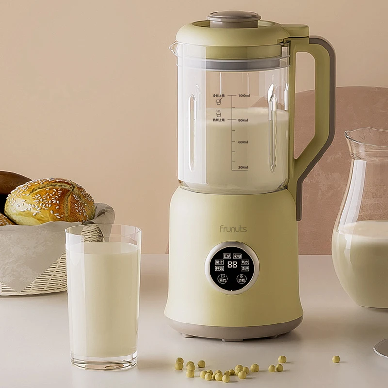 1000ML Electric Soy Milk Machine Mixer Machine Automatic Intelligent Food Blender Fruit Juicer Wall Breaking Rice Paste Maker