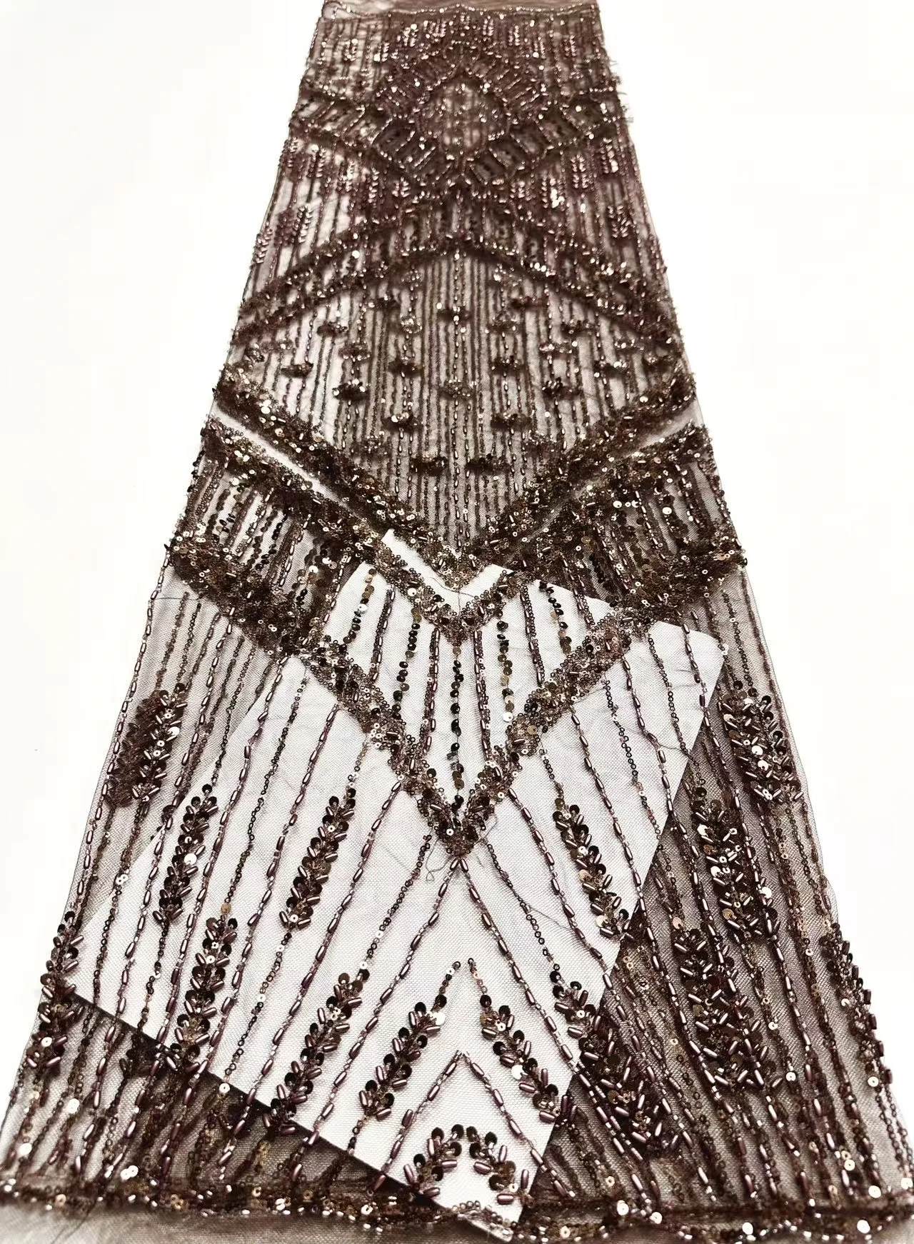 الأبيض الفرنسي شبكة تول أقمشة الدانتيل 2025 جودة عالية 5 ياردة الأفريقي الترتر أقمشة الدانتيل فستان الزفاف الأنيق للنساء SZ1745