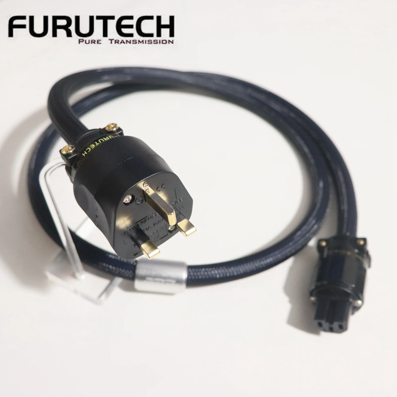 From Japan Furutech FP-3TS762 μ-OFC hifi UK power cable HI-END audio US&EU power amplifier power supply cable 5sq.mm 10AWG