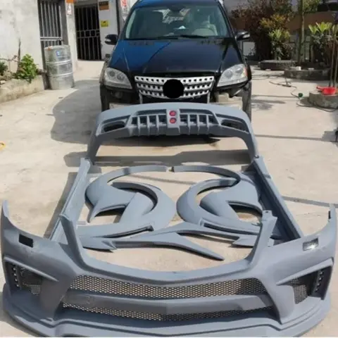 Body kit for Mercedes Benz W164 ML300 ML350 ML400 ML500 modified Front rear bumper side skirt fender wheel Eyebrow surround