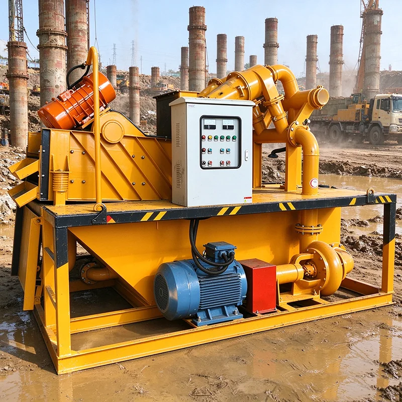 Trenchless Drilling Mud Treatment System Slurry Separator HDD Mud Reclaimer for Pipe Jacking Construction