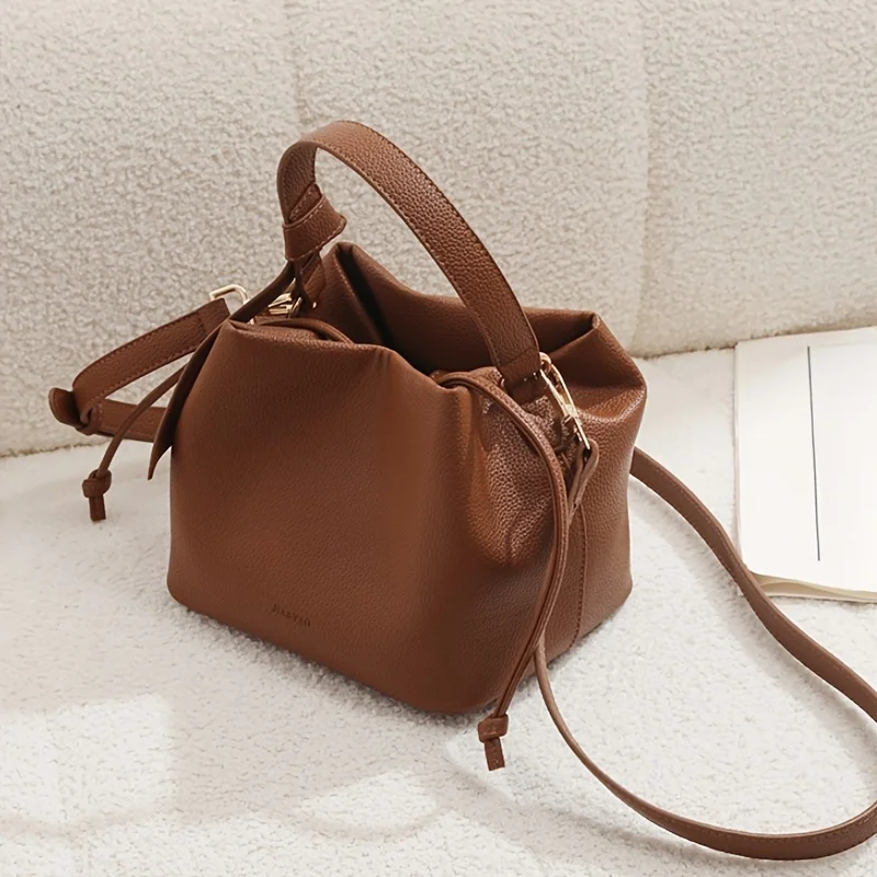 

Fashion Women's Handbag, Elegant Solid Color Shoulder Bag, Suitable for Daily Use, Leather Commuting Versatile Crossbody Bags