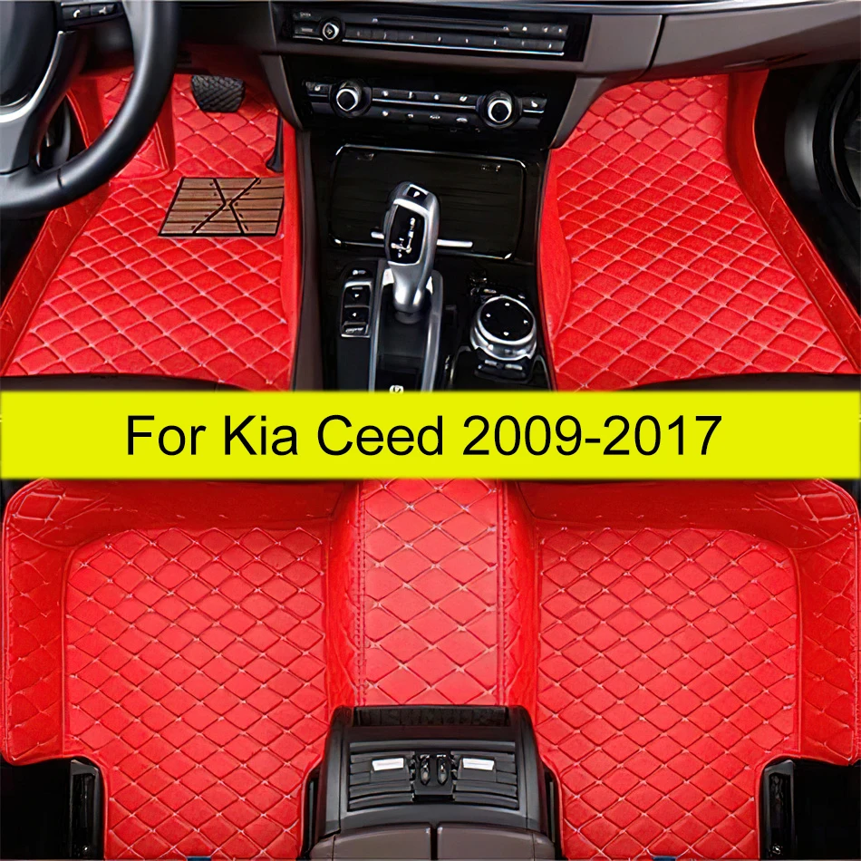 

Кожаные автомобильные коврики на заказ подходят для Kia Ceed 2009 2010 2011 2012 2013 2014 2015 Автомобильные коврики Коврики для ног Коврики Аксессуары