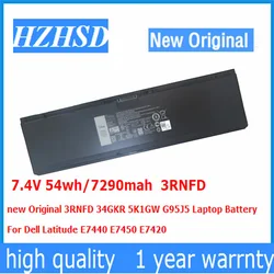 7.4V 54wh/7290mah 3RNFD Original 34GKR 5K1GW G95J5 Laptop Battery For Dell Latitude E7440 E7450 E7420 V8XN3 0909H5 0G95J5 5K1GW