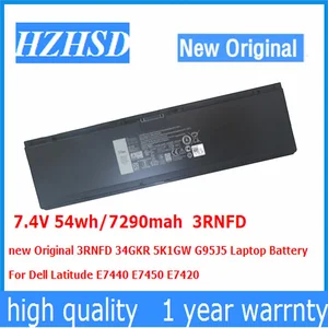 7.4V 54WH/7290MAh 3RNFD 34GKR 5K1GW G95J5 Pin máy tính xách tay gốc cho Dell Latitude E7440 E7450 E7420 V8XN3 0909H5 0G95J5 5K1GW 12 Bán hàng chính Dell Latitude E7450 Pin - №9