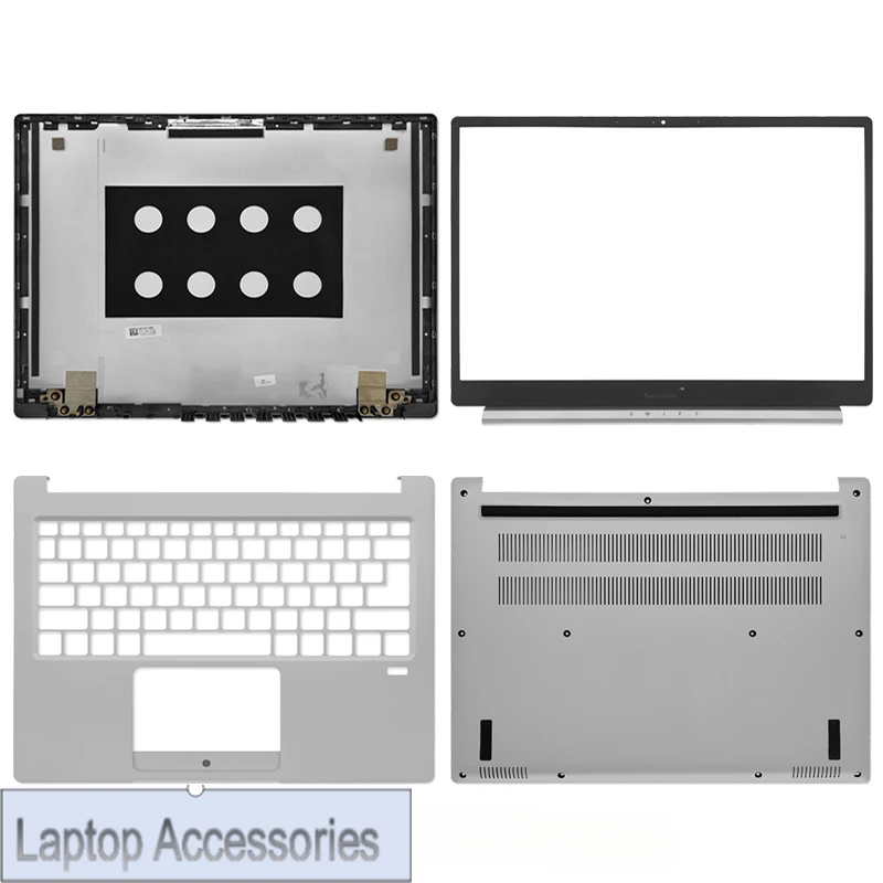 

Новинка для ноутбука Acer Swift3 SF313-52 N19H3, задняя крышка ЖК-дисплея, задняя верхняя крышка, передняя панель, упор для рук, верхняя нижняя основа, корпус, серебристый