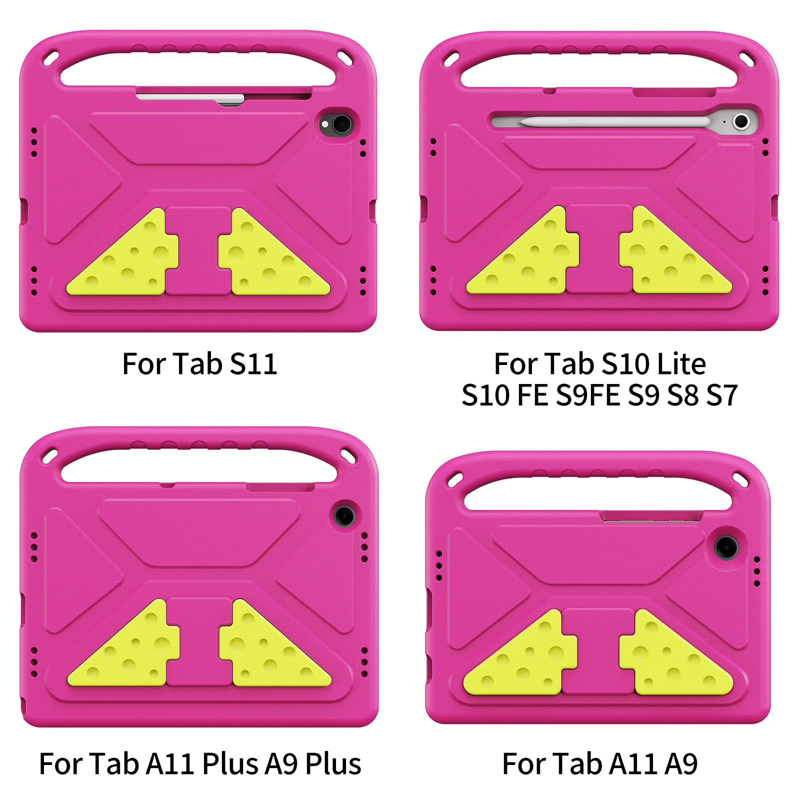 DUXDUCIS Kids Schokbestendig EVA Case voor Samsung Galaxy Tab S11/S10 Lite/S9 FE/S8 11 inch Tab A9 8.7 A11 Plus Anti-drop Stand Cover