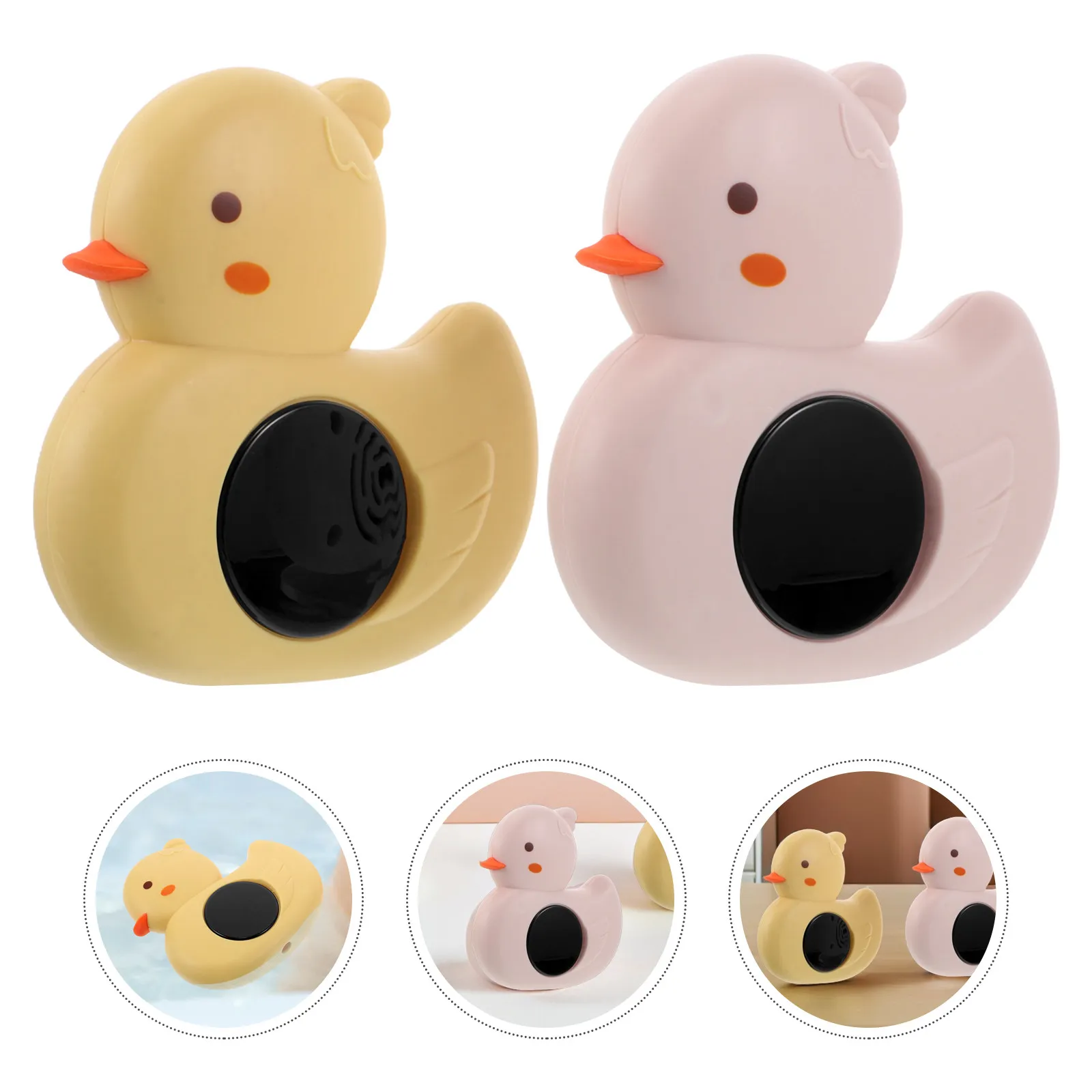 

2Pcs Adorable Duck Baby Bath Thermometer Floating Water Temperature Monitor for Infants Accurate Easy Read Bath Tub Swimming