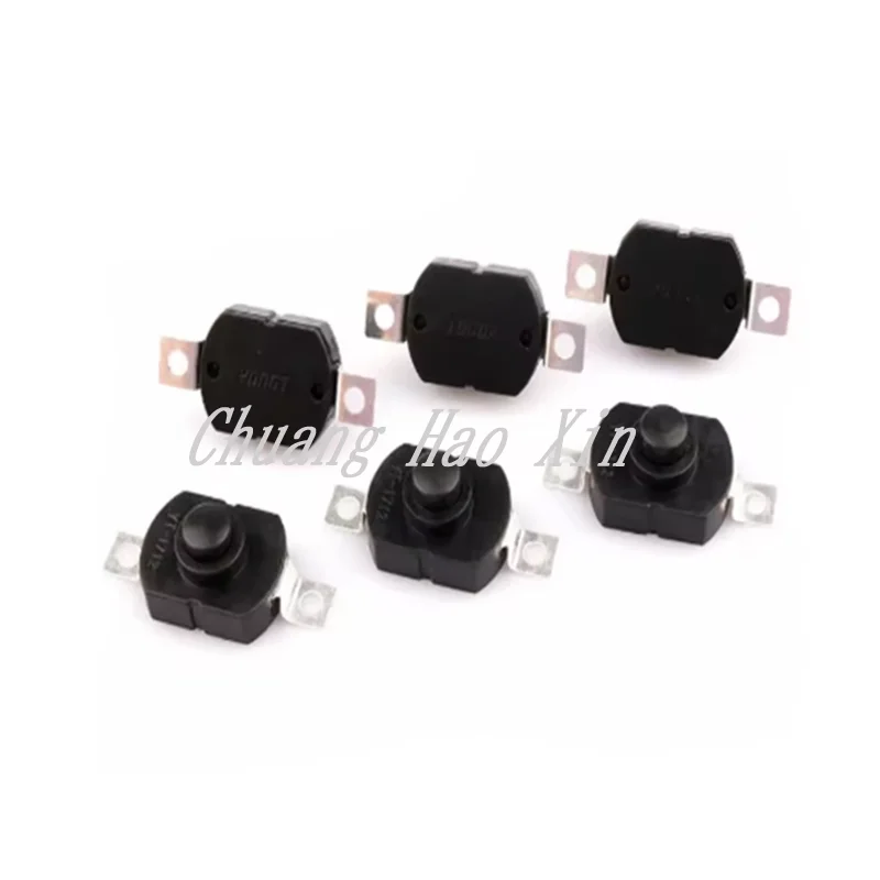 10pcs push button Switch 1712KD 30V 1A flashlight switch LOCK 17*12*9.5mm Table lamp switch flashlight button switch ON-OFF