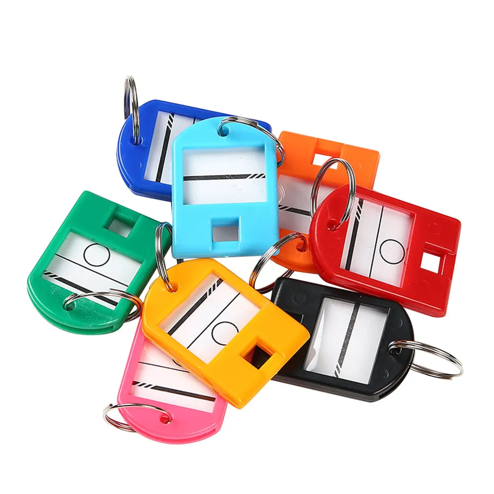 50Pcs Plastic Keychains Creative Space Robot Design Clear Colorful Stylish Key Holder Key Decoration Small Gift for Birthday