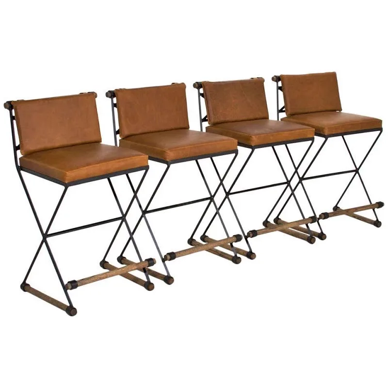 

Minimalist Design Bar Chairs Accent Restaurant Relax Nordic Bar Chairs Reception Luxury Bar Furniture Chaises Longues LLBC