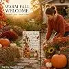 Christian Fall Garden Flag, Give Thanks to the Lord, 12x18 In llz