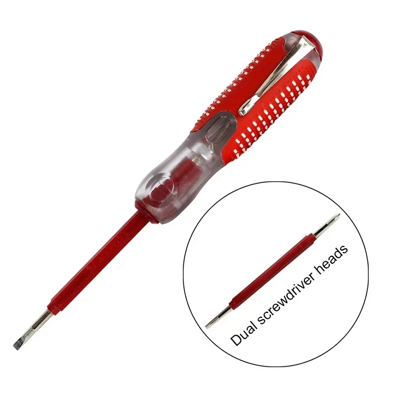 100-500V Test Pencil Screwdriver Durable Insulation Electrician Home Tool Multifunctional Cross Slotted Screwdriver Tester
