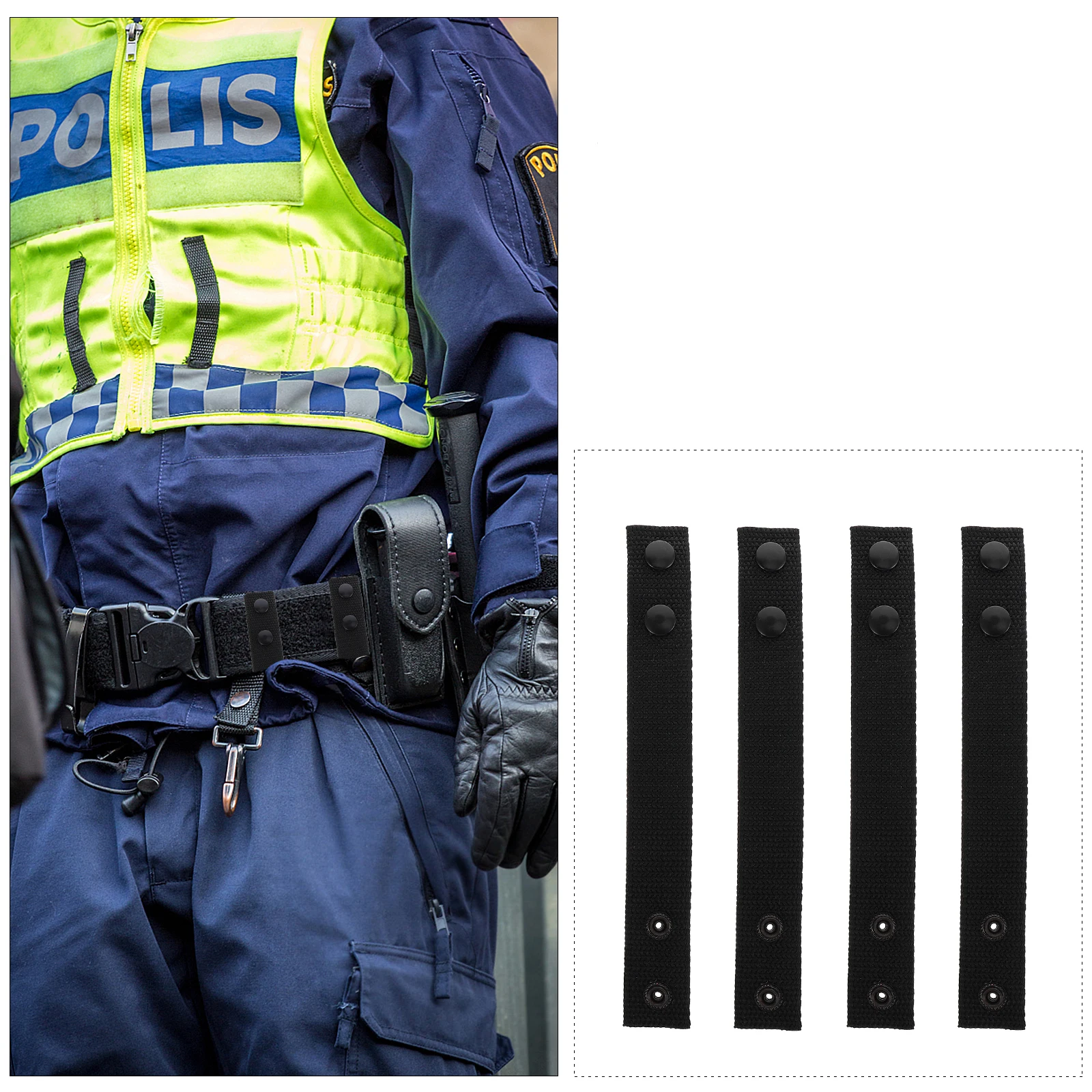 

4pcs Polypropylene Polypropylene Durable Simple Color Camping Waist Belt Buckle Waist Coat Buckle Hiking Accessories