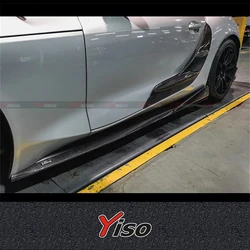 FOR TOYOTA SUPRA A90 Modified Carbon fiber Varis Side Skirt Aerodynamic kit Lower