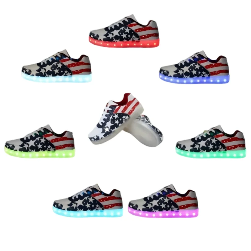 

Размер 35-46, женская и мужская обувь унисекс со светодиодной подсветкой и зарядкой через USB, светящиеся кроссовки, светящаяся обувь для девочек и мальчиков, уличная обувь со светодиодной подсветкой, повседневная обувь