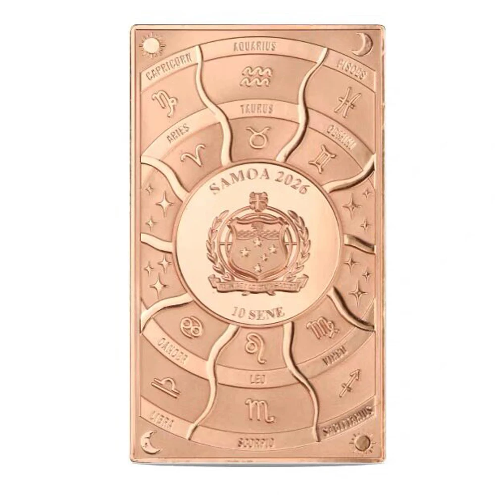 2026 Samoa 12 Constellation VS Tarot 10 Cents Comm Copper Coin