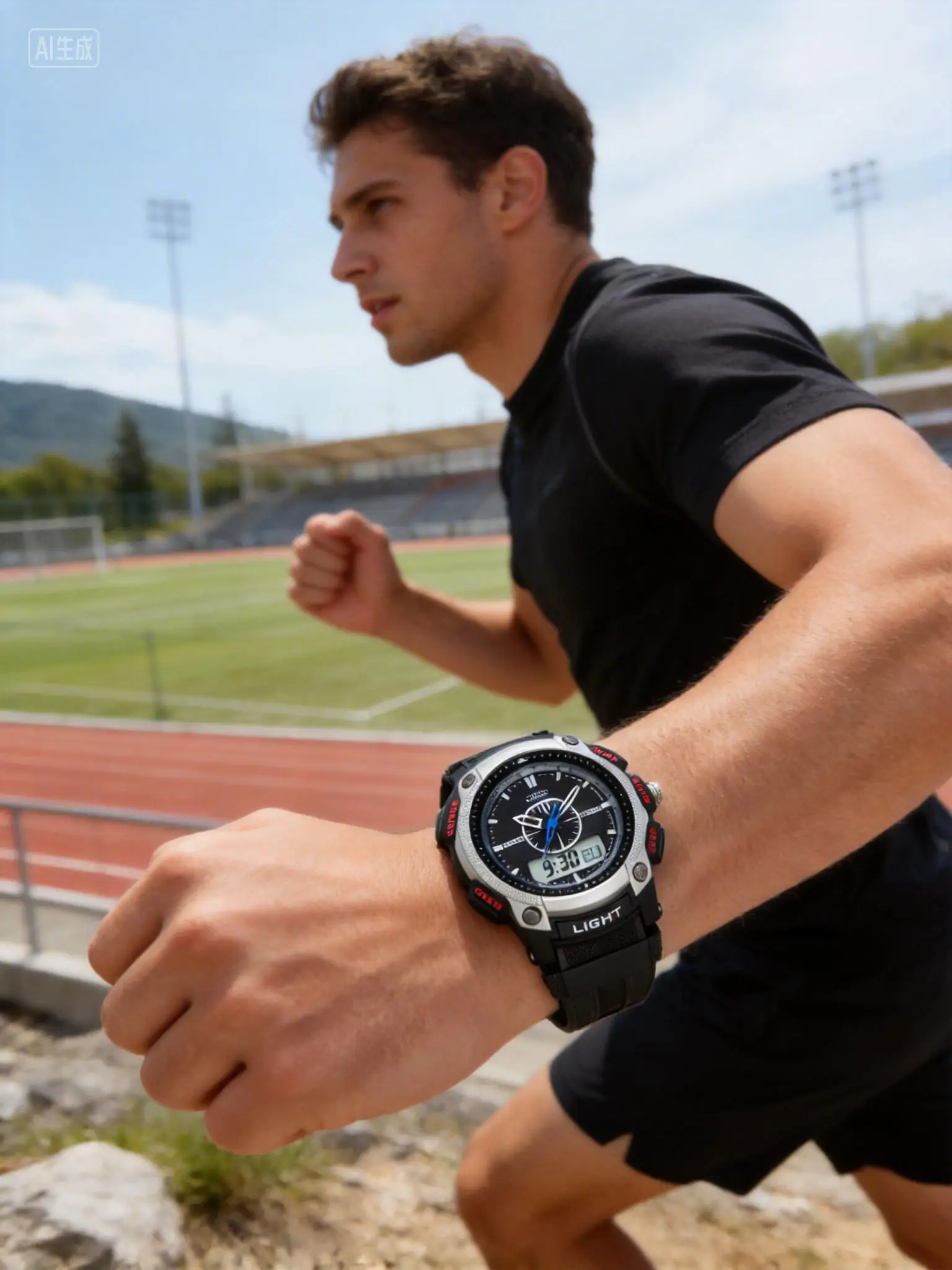 OHSEN Digital Quartz Mens Fashion Wristwatches Male Rubber Band Silver LCD Waterproof Sport Cool Gift Watches relogio masculino