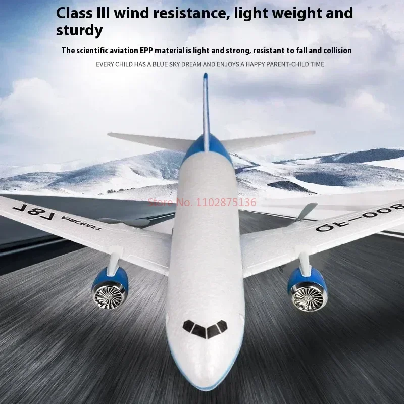 RC Boeing 787 Glider Qf008 2.4G Electric Remote Control Plane Three-Channel Fixed Wing Aircraft Passenger Jet Model Toy Kid Gift