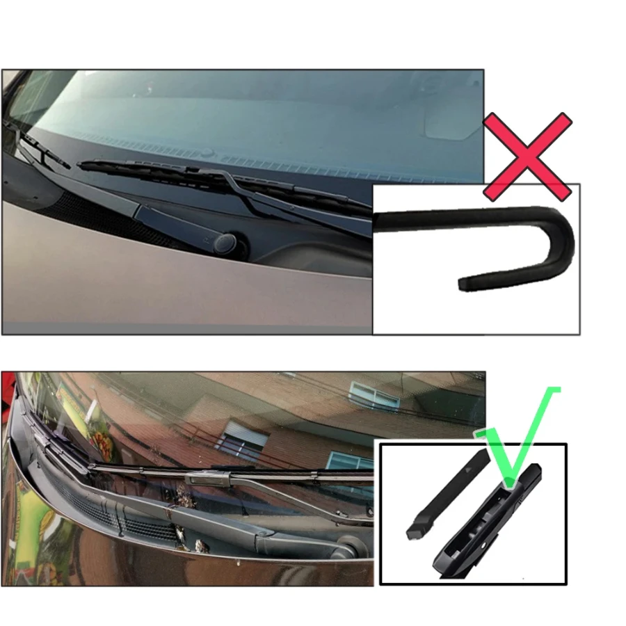 ZHANGU Wiper Front & Rear Wiper Blades Set For Dacia Renault Logan 2016 - 2023 Windshield Windscreen Window Brushes 22