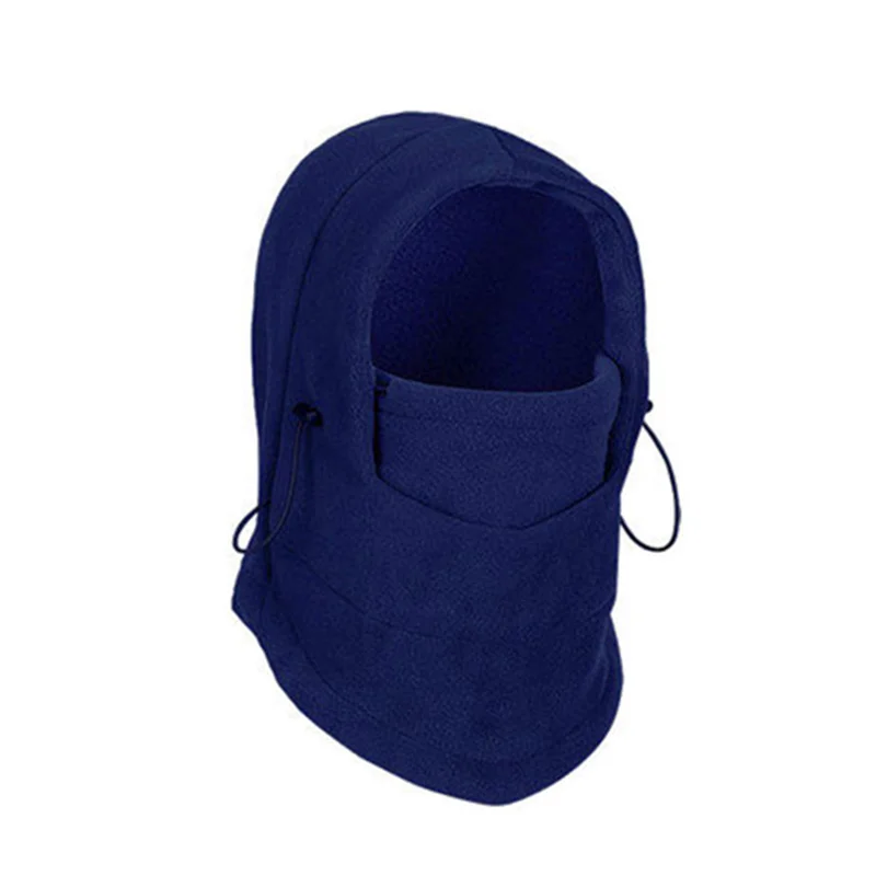 Winter Fleece Hood Hats Outdoor Riding 2 In 1 Neck Warmer Hood Caps Coldproof Ski Mask Warm Bonnet