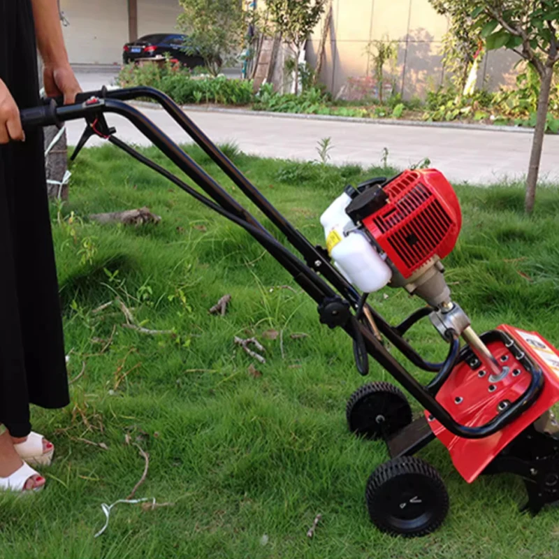 آلة تحول التربة الدوارة لتخفيف التربة، آلة إزالة الأعشاب الضارة ذات الحراثة الصغيرة، إطار قابل للتعديل متعدد الوظائف