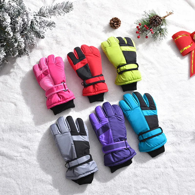 

Лыжные перчатки для улицы — зимние износостойкие утолщенные теплые перчатки на флисовой подкладке, морозостойкие водонепроницаемые велосипедные перчатки