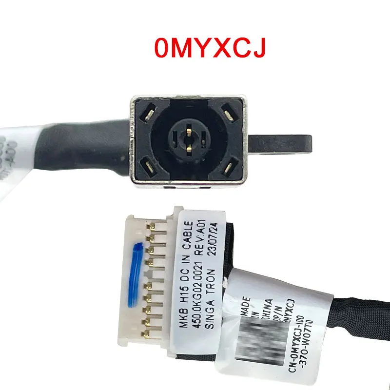 New Laptop DC Power Jack Socket Wire Cable Connector for Dell Inspiron 15 7500 7501 Vostro V7500 V7501 0MYXCJ 450.0KG02.0021