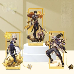 Genshin Impact Hutao Keqing Venti Albedo Zhongli Nahida Eula Metal Bookmark Hangings Anime Game Gift Student Anniversary