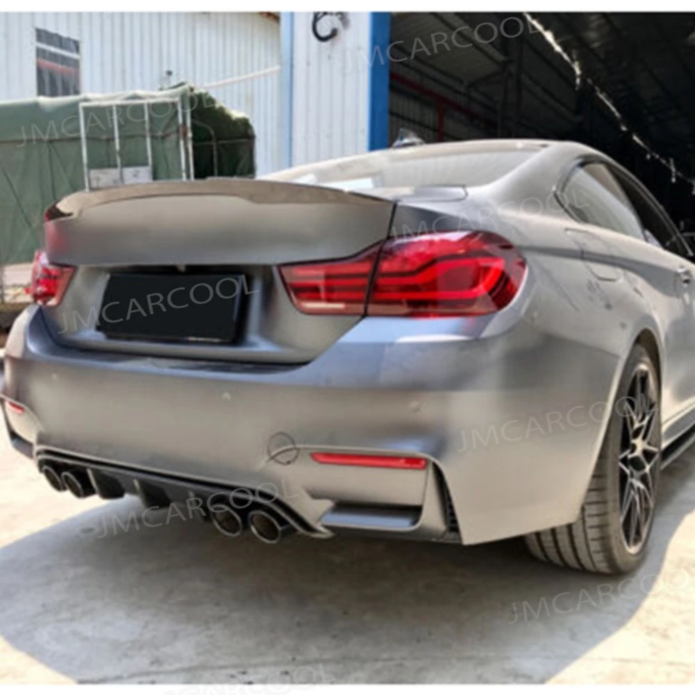 For M3 M4 Dry Carbon Fiber FRP Car Rear Bumper Lip Spoiler Diffuser For BMW 3 4 Serises F80 M3 F82 F83 M4 2014-2017 Bumper Guard