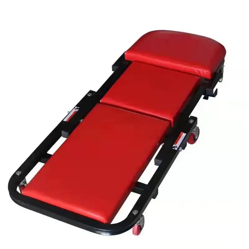 Foldable Z-Creeper Seat Rolling Mechanic Chair Garage Car Creeper