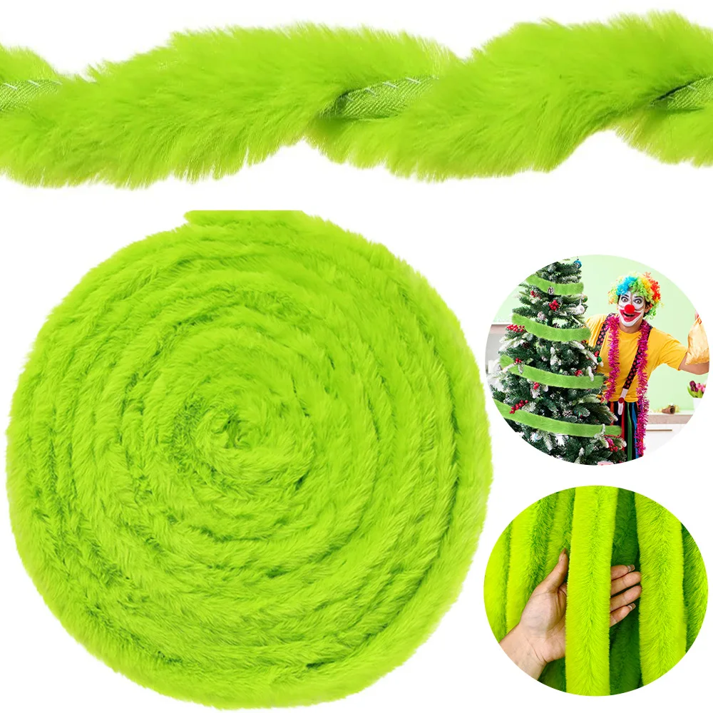 Künstliche Wolle Band dekorative Stoff Weihnachtsbaum Rock DIY Weihnachten Rollenspiel Kleidung pelzige Accessoires Spitze Ornament