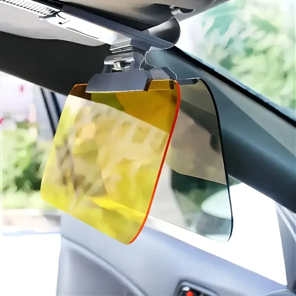 

Dual Purpose Car Sun Visor Day & Night Anti Glare Visor Extender with Night Driving Shield & UV Protection for SUVs Trucks