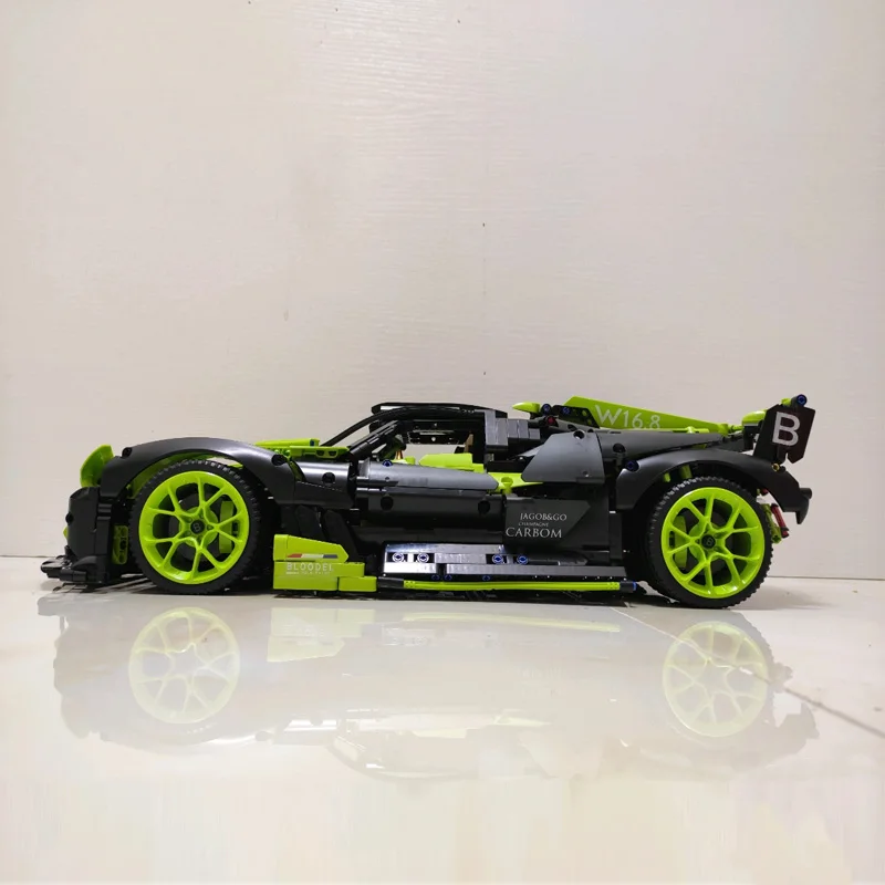 MOC جديد 3588 قطعة 1:8 عالية التقنية مدينة سيارة رياضية اللبنات الطوب نموذج لعب للأطفال هدية الكريسماس مجموعة