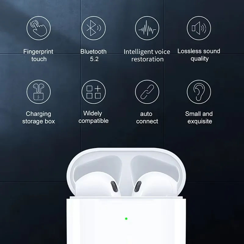 ل AirPods Pro4 pro 4C-type سماعة رأس لاسلكية بلوتوث سماعة e في الأذن Tws GamingSports سماعات الهواء الهواتف الذكية #5