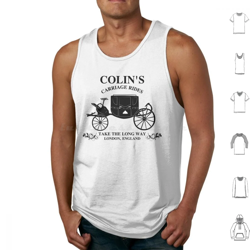 Colin's Carriage Rides Netflix Tank Tops Vest Sleeveless Netflix 3 Season 3 Romancing Mr Colin Penelope Featherington Lady