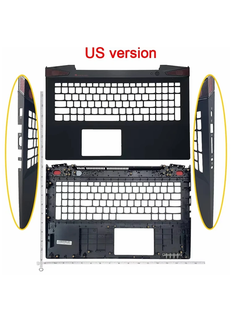 Obudowa Laptopa Lenovo Y50-70/A/AM/AS Y50-80 LCD Górna Obudowa/Bezel Pokrywa/Podpórka Pod Nadgarstki/Dolna Podstawa/Zawias/Pokrywa Karty Sieciowej/Śruba — zdjęcie 2