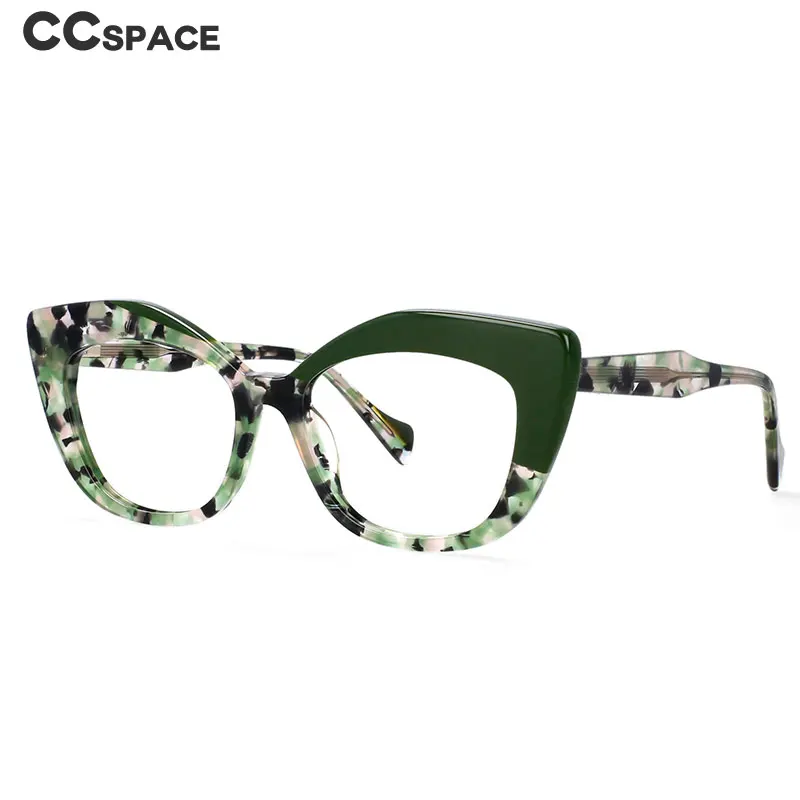 R56960 Women Acetate Frame Reading Glasses Leopard Eyewear Oversized Cat Eye Presbyopia Eyeglasses +100 To+400 Glasses