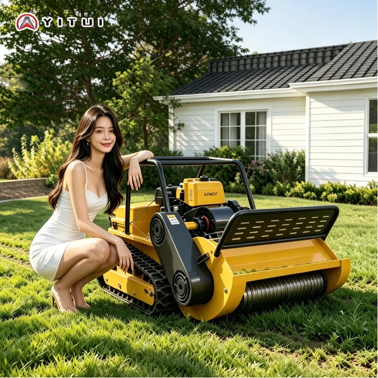 Customized Lawn Mower Self-Propelled Design High Cutting Efficiency Ideal For Backyard Lawn Care And Farm Grass Trimming Tasks