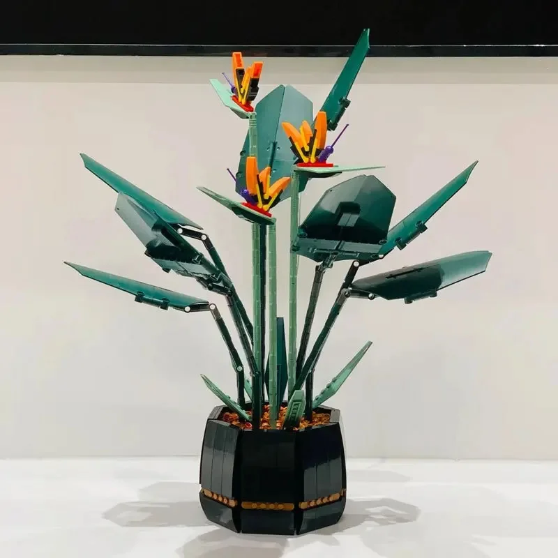 Botanical Collection LEGO Bird Of Paradise Eternal Artificial Flower Decor Potted 10289 Building Blocks Bouquet Girls Gift Toys