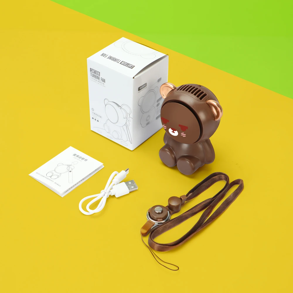 고품질 미니 교수형 목 팬 포켓 Studet 어린이를위한 작은 귀여운 팬 크리 에이 티브 전기 USB 충전식 휴대용 팬
