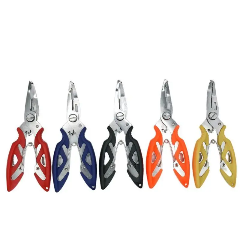 Multifunctional Curved Mouth Road Sub Pliers Cutting Lines Uncoupling Fish Hooks Opening Coils Outdoor Fishing Tools Plier