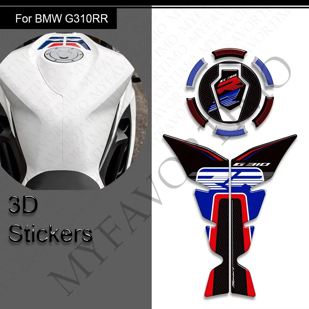 For BMW G310RR G 310 RR G310 Motorcycle Tank Pad Side Grips Gas Fuel Oil Kit Knee Protector Stickers Decals 2023 2024 2025