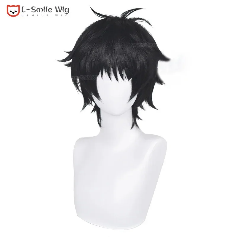 2025 El Película Yuuta Okkotsu Yuta Peluca 30 cm Corto Negro Anime Cosplay Pelucas de fiesta de pelo sintético resistentes al calor