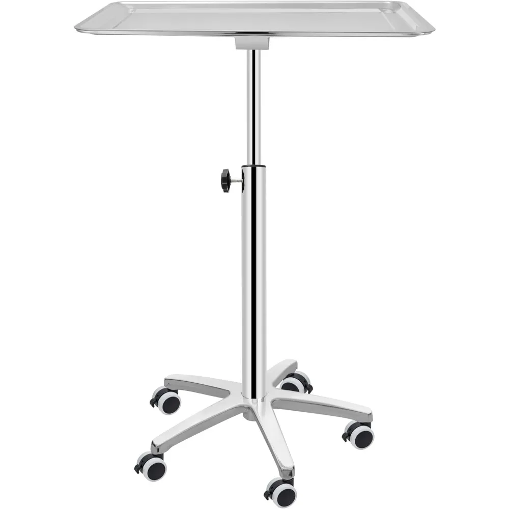 

Большой лоток для татуировки премиум-класса из нержавеющей стали на тележке для использования в клинике, спа-центе и стоматологии