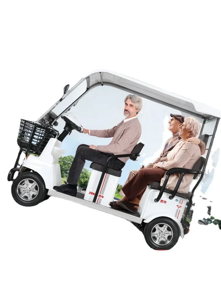 ZL Electric Quadricycle Elderly Scooter Pick-up Children Small Bus Battery Car with Shed