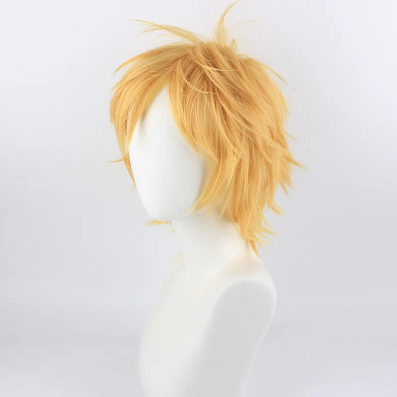 Peluca con puntas naranja de Uzumaki del anime: peluca completa para cosplay