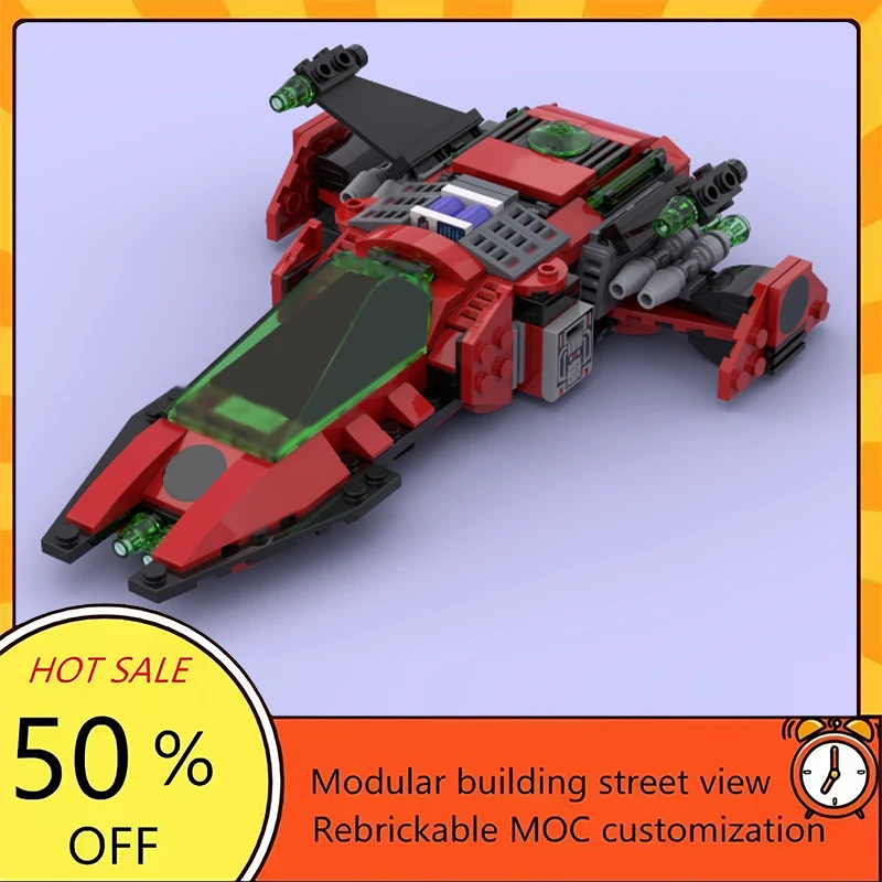 

Набор из 292 деталей: Популярная модель космического корабля из фильма «Звездные войны», конструктор MOC, модульные технологичные блоки, подарок на праздник, игрушка для сборки, детский набор