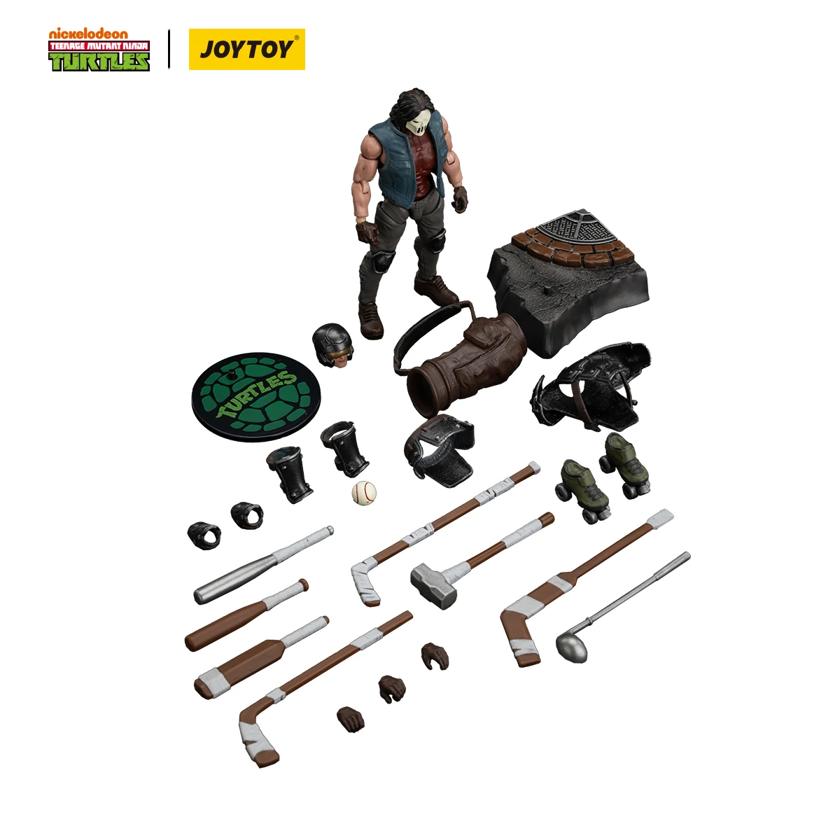 [Verfügbar in Asien] JOYTOY 1/18 Actionfiguren TMNT Ninja Turtles Casey Jones Anime Figuren Spielzeugmodell